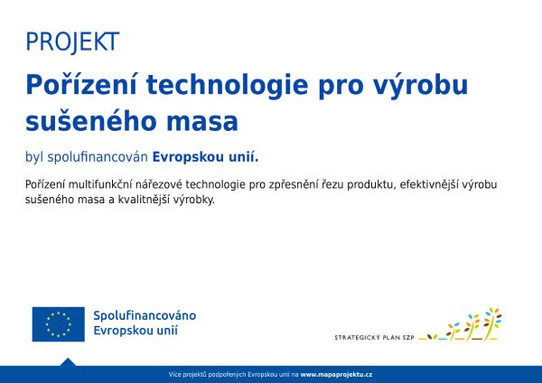 Projekt spolufinancován Evropskou unií – publicita 2